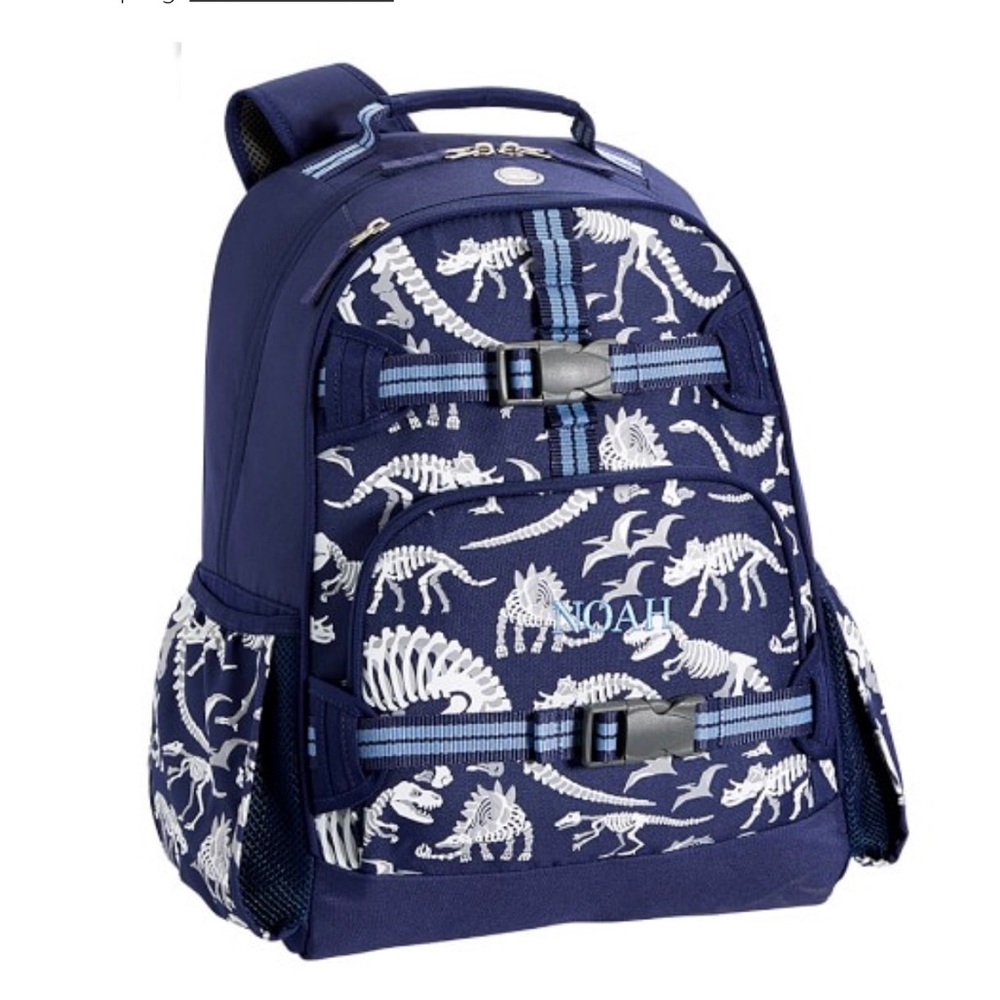 Mackenzie Blue/Gray Glow-In-TheDark Dinos Backpack